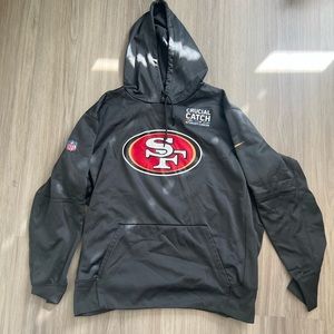 One 49ers crucial catch hoodie grey xl